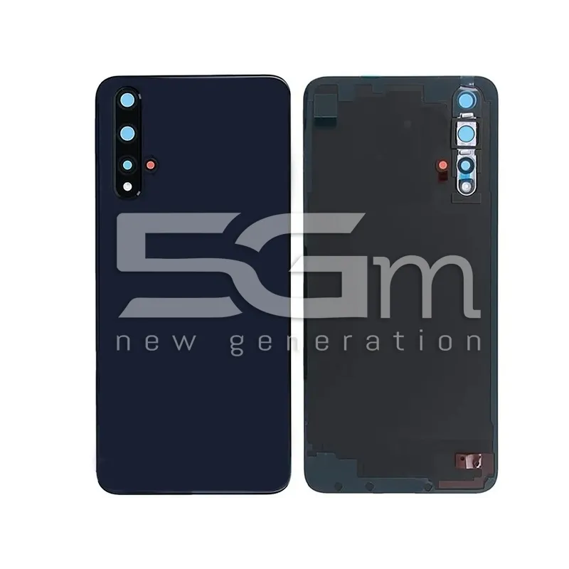 Retro Cover Nero + Vetrino Camera Honor 20 No Logo | Store Online 5G-M