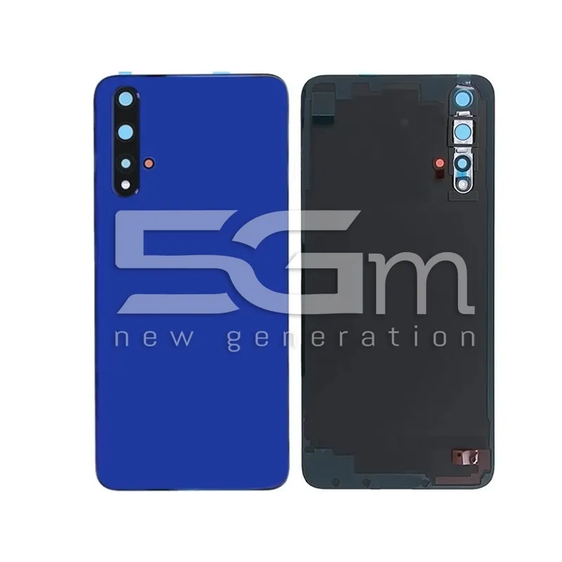 Retro Cover Blu + Vetrino Camera Honor 20 No Logo | Store Online 5G-M