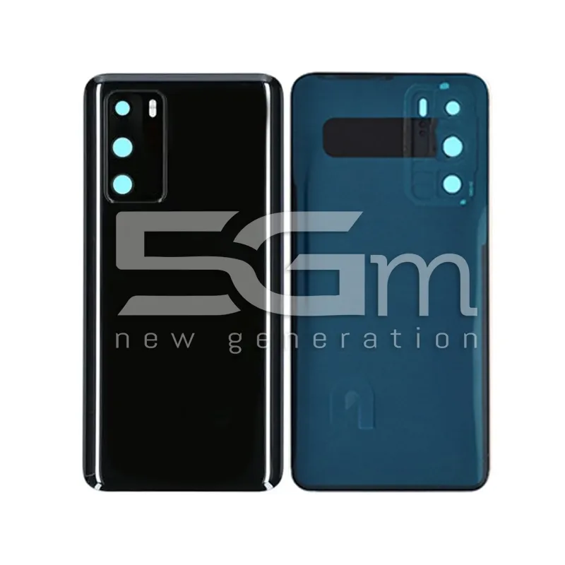 Retro Cover Nero + Vetrino Camera Huawei P40 No Logo | Store Online 5G-M