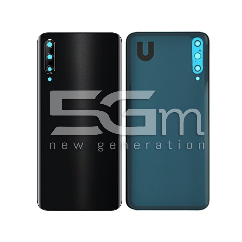 Retro Cover Nero + Vetrino Camera Huawei P Smart Pro No Logo