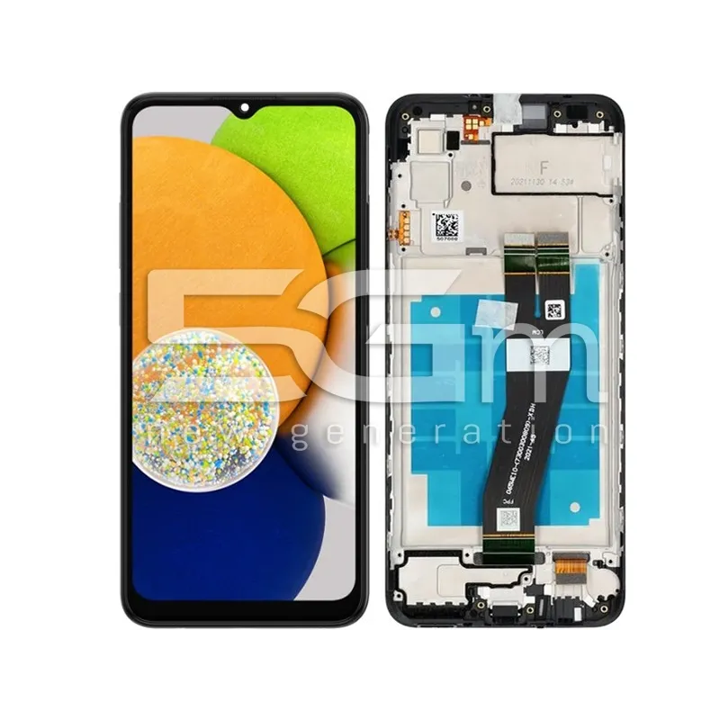 Display Touch + Frame Nero Samsung SM- A035F - A035G A03 Ori | Store Online 5G-M