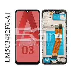 Дисплей Тъч + Рамка Черен Samsung SM- A037 A03s (IPS) | Онлайн магазин 5G-M