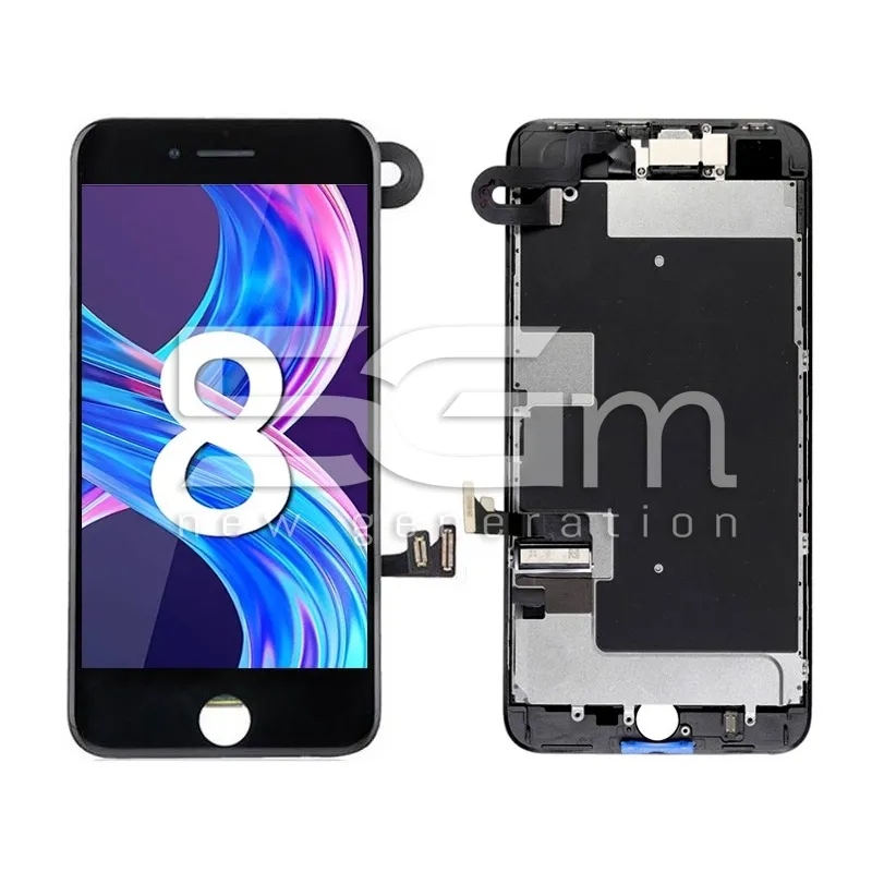 Érintőképernyős Kijelző Fekete Teljes iPhone 8 - SE 2020 | 5G-M Online Áruház