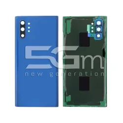 Cache Arrière Aura Blue + Verre Caméra Samsung Note 10+ Sans Logo | 5G-M