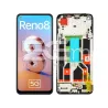 Érintőképernyő + Keret Fekete OPPO Reno8 5G (OLED) | 5G-M Áruház