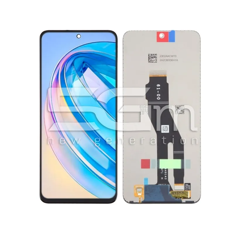 LCD Kijelző Érintő Honor X8a / 90 Lite Fekete | IPS Minőség | 5G-M