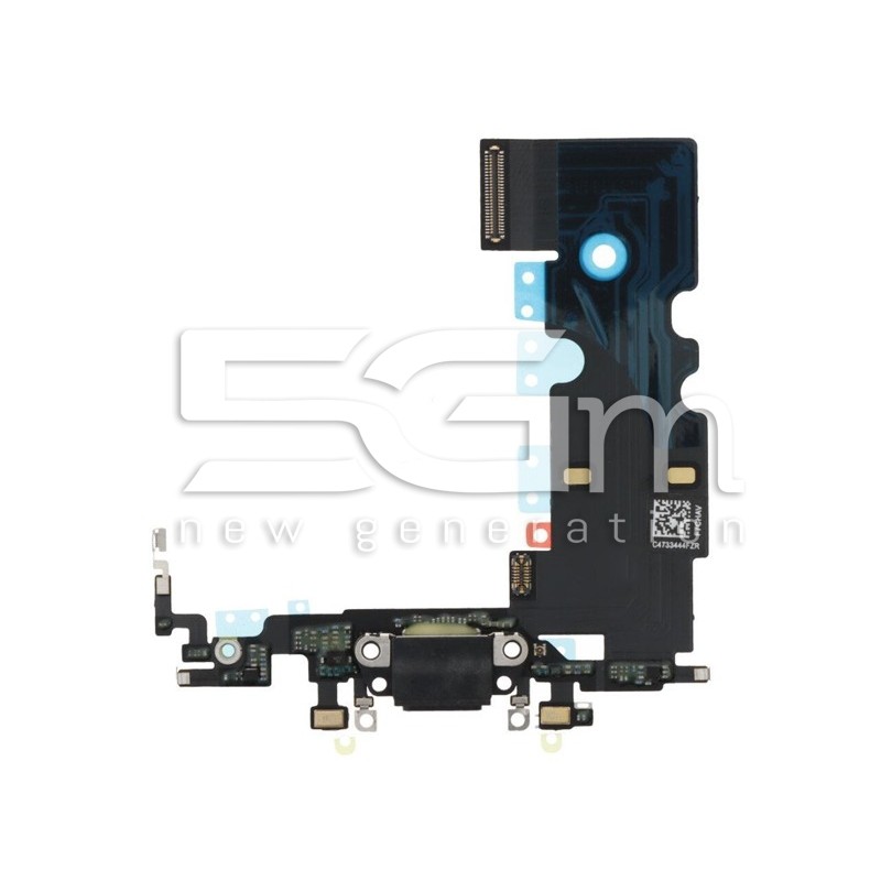 Connettore Di Ricarica Nero Flex Cable iPhone SE (2020) PULLED