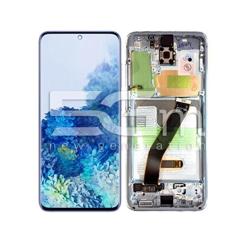 Display Touch Blau + Rahmen Samsung SM-G980 - G981 S20 Ori | 5G-M