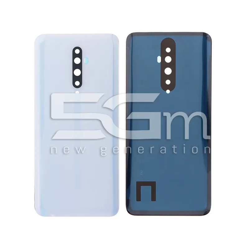 Retro Cover Sky White + Vetrino Camera OPPO Reno 2Z No Logo