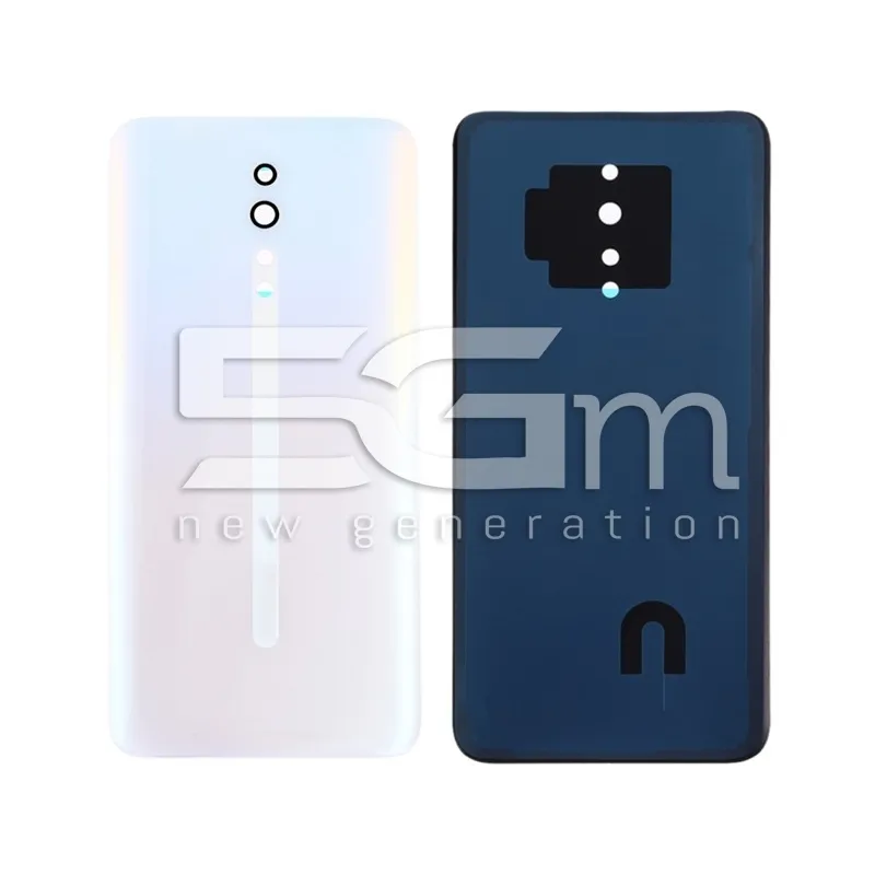 Retro Cover Pearl White + Vetrino Camera OPPO Reno Z No Logo | Store Online 5G-M