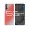 Capac Spate Crystal Red + Sticlă Cameră OPPO Reno 4 5G Fără Logo | 5G-M