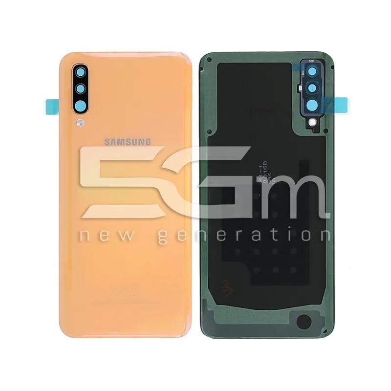 Retro Cover Coral + Vetrino Camera Samsung SM-A505 A50 Ori | Store Online 5G-M