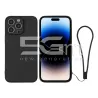 Silicone Case Black + Wrist Strap iPhone 14 Pro | Loja Online 5G-M