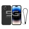 Custodia Nera in Silicone + Cinturino Da Polso iPhone 14 Pro Max | Store Online 5G-M