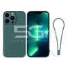 Custodia in Silicone Verde + Cinturino Da Polso iPhone 13 Pro Max | Store Online 5G-M