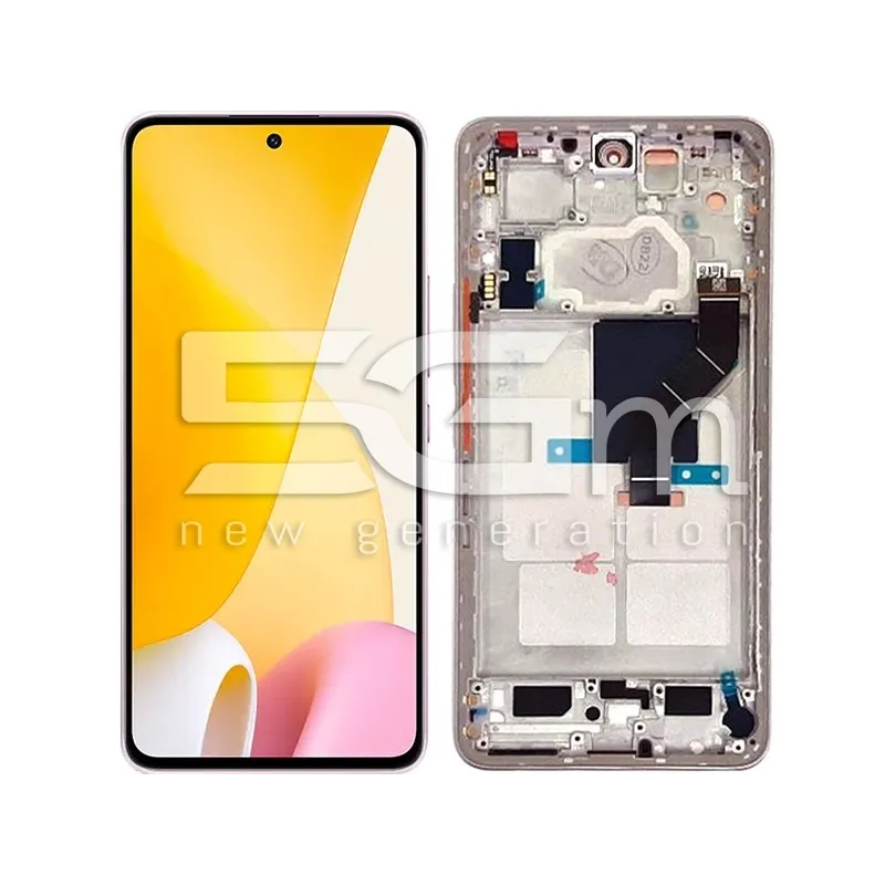 Display Touch + Frame Pink Xiaomi 12 Lite Ori | Store Online 5G-M