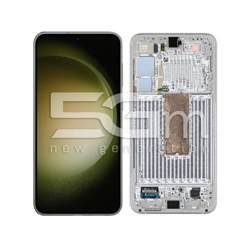 Écran Tactile + Châssis Lime Samsung SM-S916 S23+ Ori | 5G-M