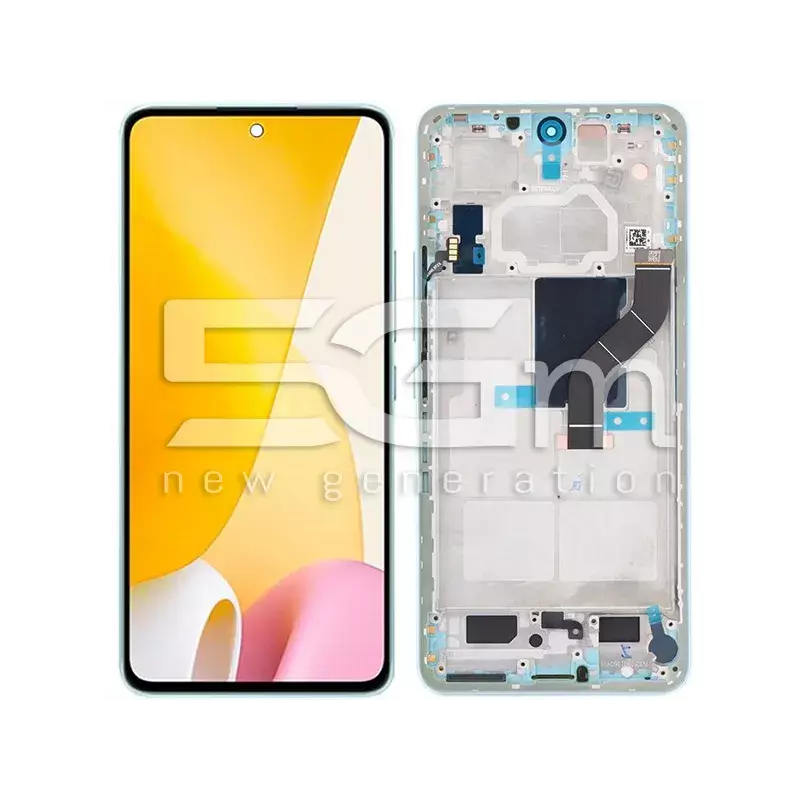 Display Touch + Frame Green Xiaomi 12 Lite (PULLED)