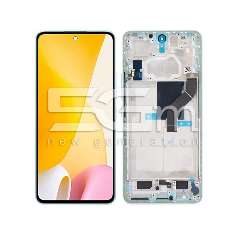 Display Touch + Frame Green Xiaomi 12 Lite (PULLED) | Store Online 5G-M