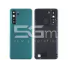 Retro Cover Crush Green + Vetrino Camera Huawei P40 Lite 5G No Logo
