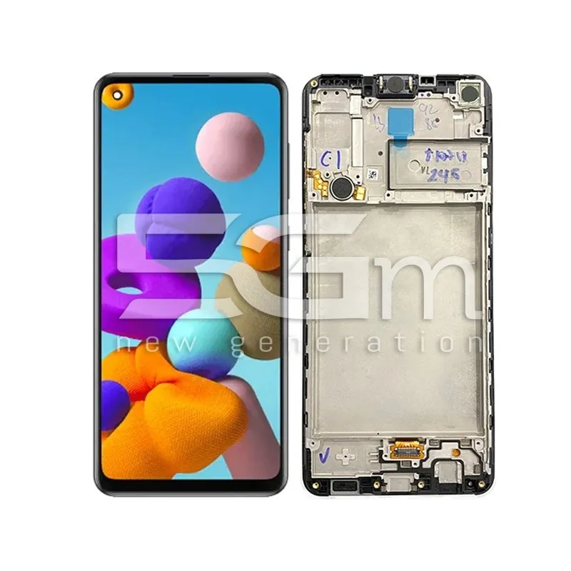 Display Touch Nero + Frame Samsung SM-A217 A21s Ori | Store Online 5G-M