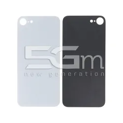 Retro Cover Bianco iPhone SE 2020 - SE 2022 Big Hole No Logo