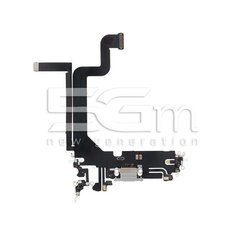 Töltő Csatlakozó Fehér Flex Kábel iPhone 14 Pro Max (A) | 5G-M