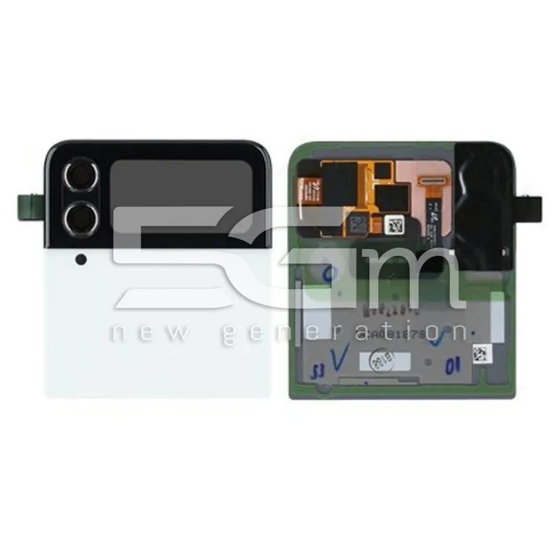 Cover TOP + LCD SUB White Samsung SM-F721 Flip4 Ori | Store Online 5G-M