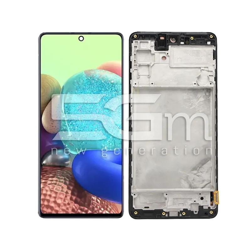 Écran Tactile + Cadre Noir Samsung SM-M515 M51 (OLED) | 5G-M.com