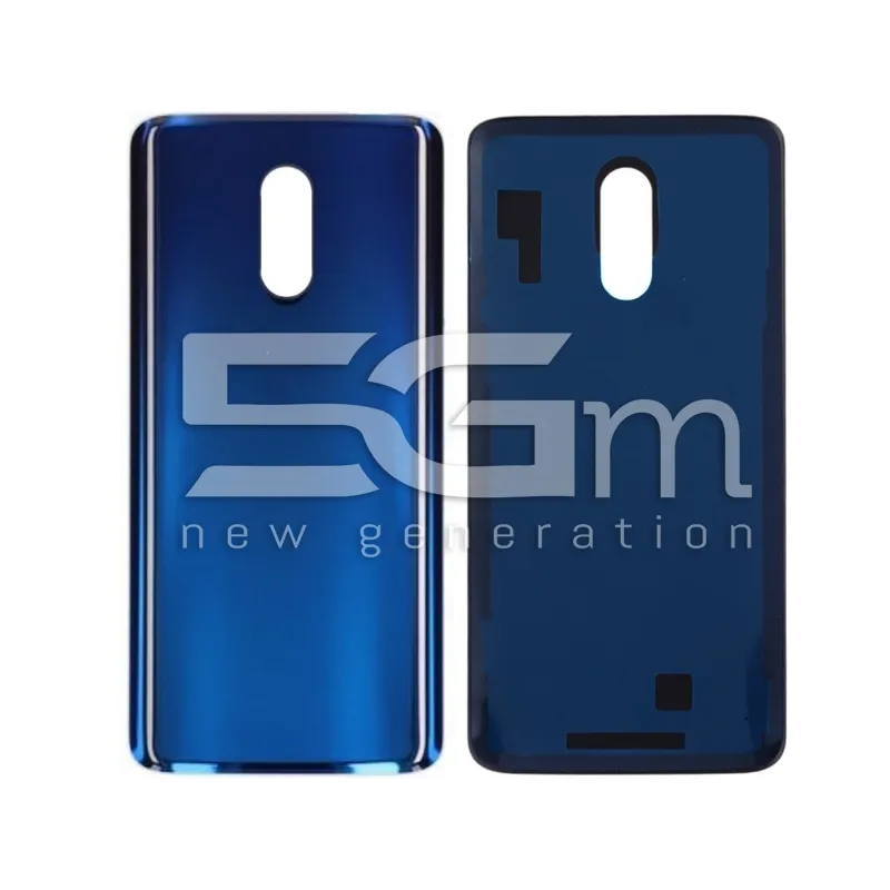 Cache Arrière Bleu Miroir OnePlus 7 Sans Logo - Remplacement 5G-M.com