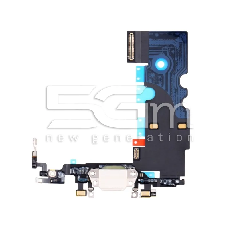 Laadconnector Flexkabel Wit iPhone SE 2022 Zonder Logo | 5G-M