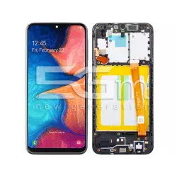 Display Touch + Frame Black Samsung SM-A202 A20e (IPS)