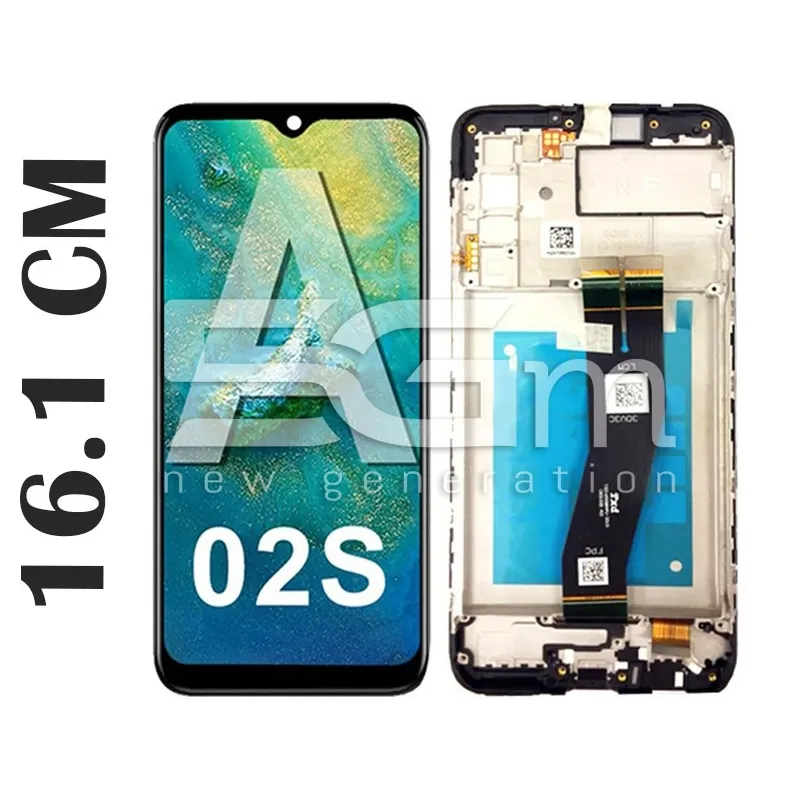 Display Touch Nero + Frame Samsung SM-A025 A02s (FB) Ori | Store Online 5G-M