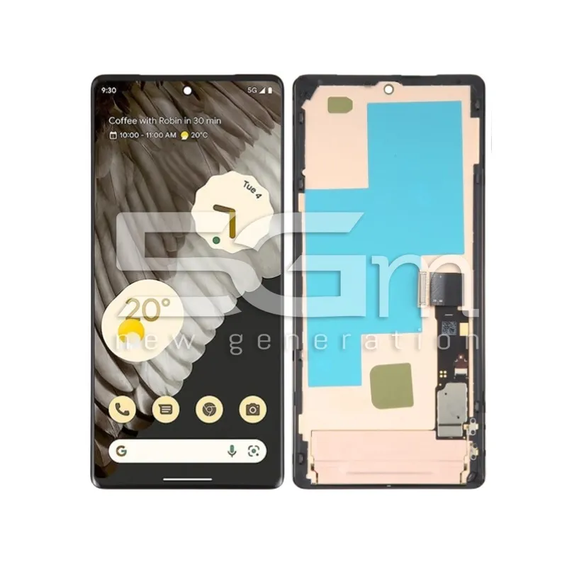 Eredeti Érintőkijelző Google Pixel 7 Pro + Fekete Keret (PULLED) | 5G-M