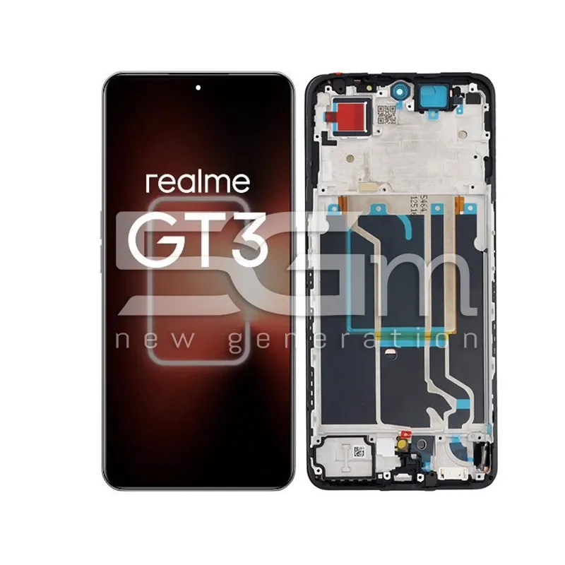 Écran Tactile + Châssis Noir Realme GT3 (PULLED) | 5G-M.com