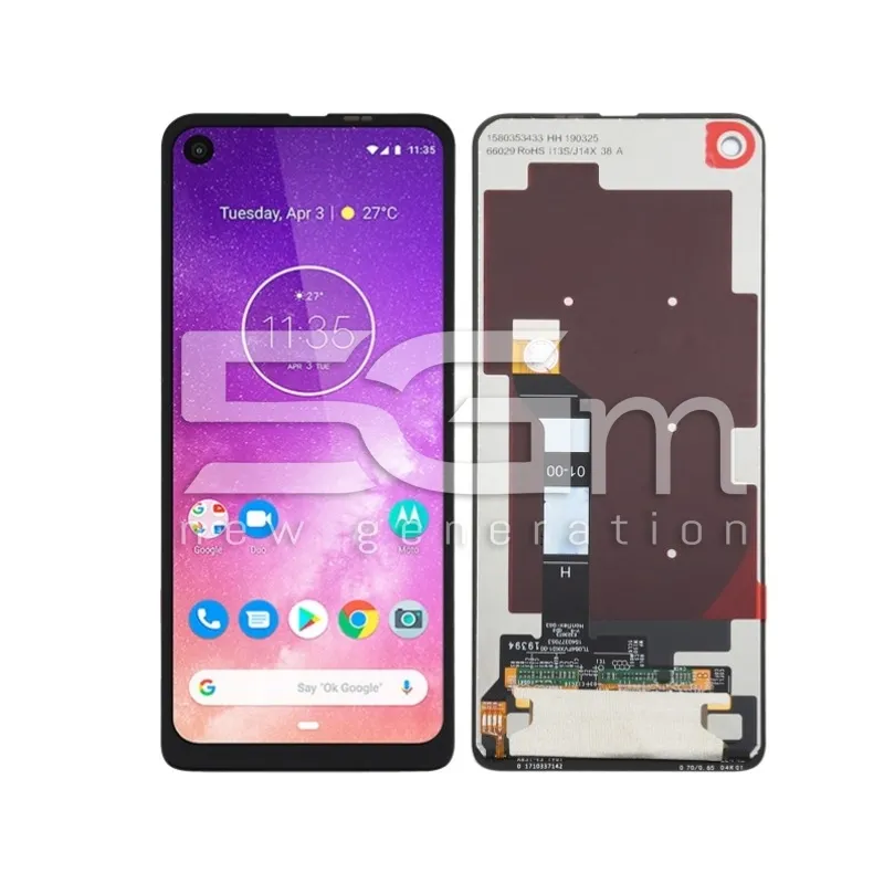 Écran Tactile Noir Motorola One Vision (Démonté) | 5G-M