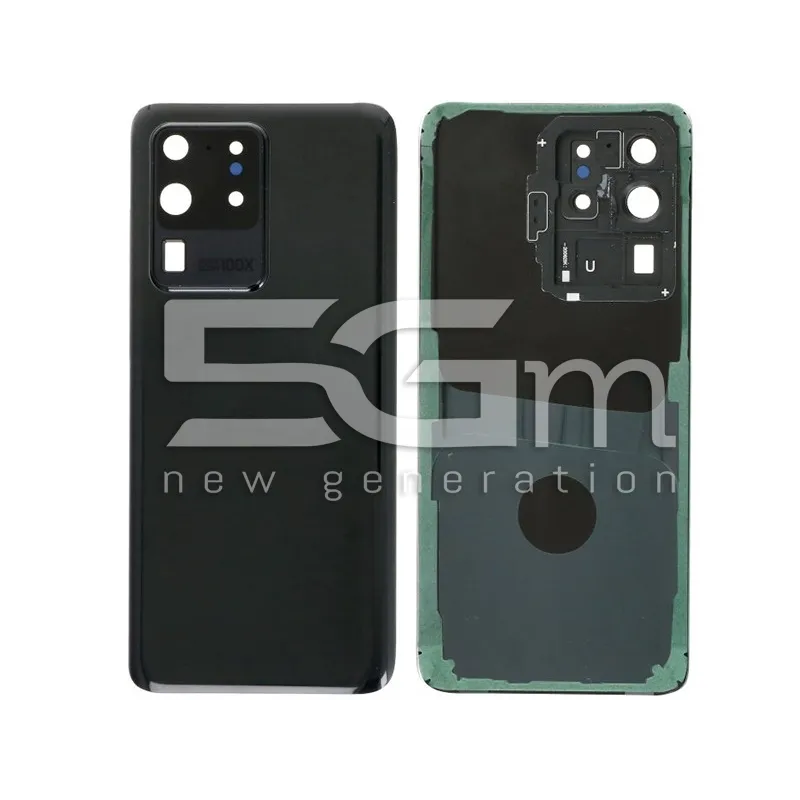 Retro Cover Nero + Vetrino Camera Samsung SM-G988 S20 Ultra No Logo | Store Online 5G-M