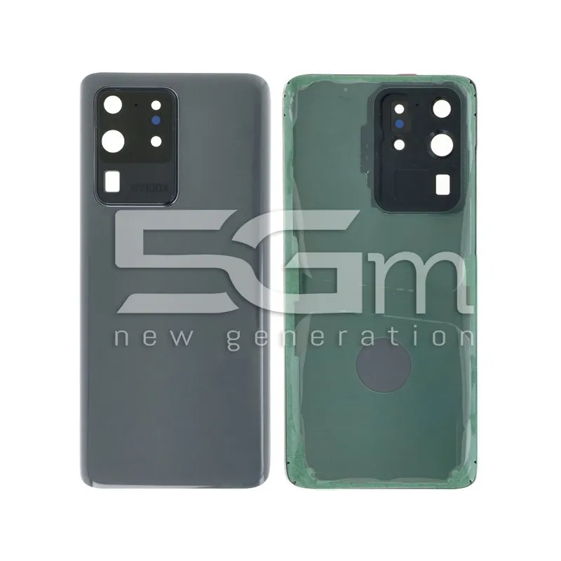 Cache Arrière Gris + Verre Caméra Samsung S20 Ultra No Logo - 5G-M