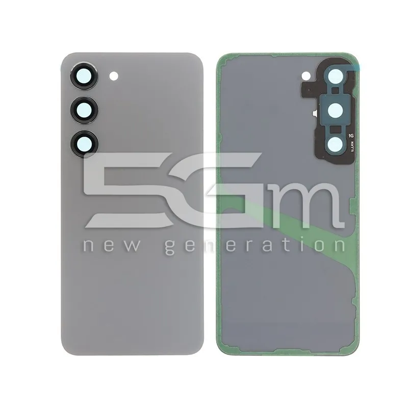 Cache Arrière Graphite + Vitre Caméra S23 Sans Logo | 5G-M