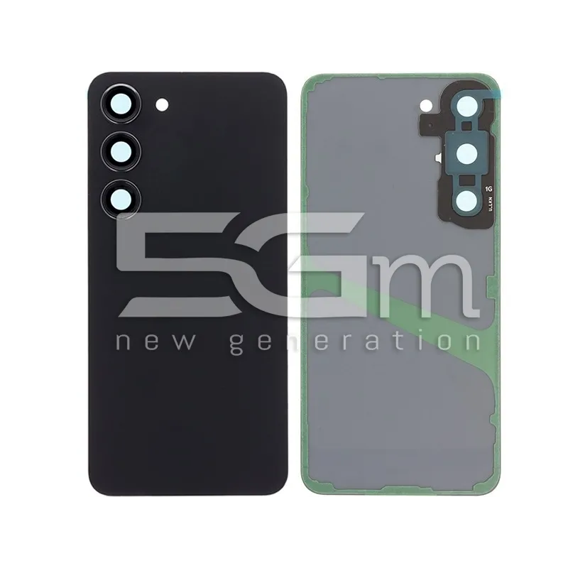 Retro Cover Nero + Vetrino Camera Samsung SM-S911 S23 No Logo | Store Online 5G-M
