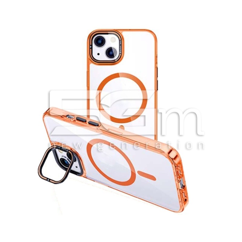 Custodia Transparent-Orange MagSafe iPhone 14 Plus