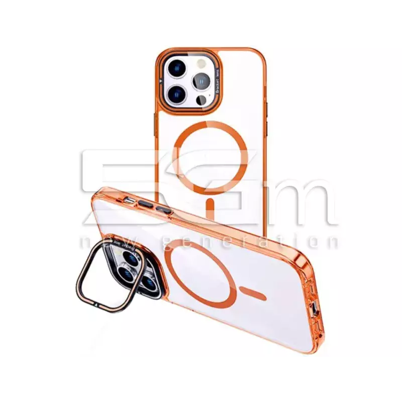 Custodia Transparent-Orange MagSafe iPhone 13 Pro Max