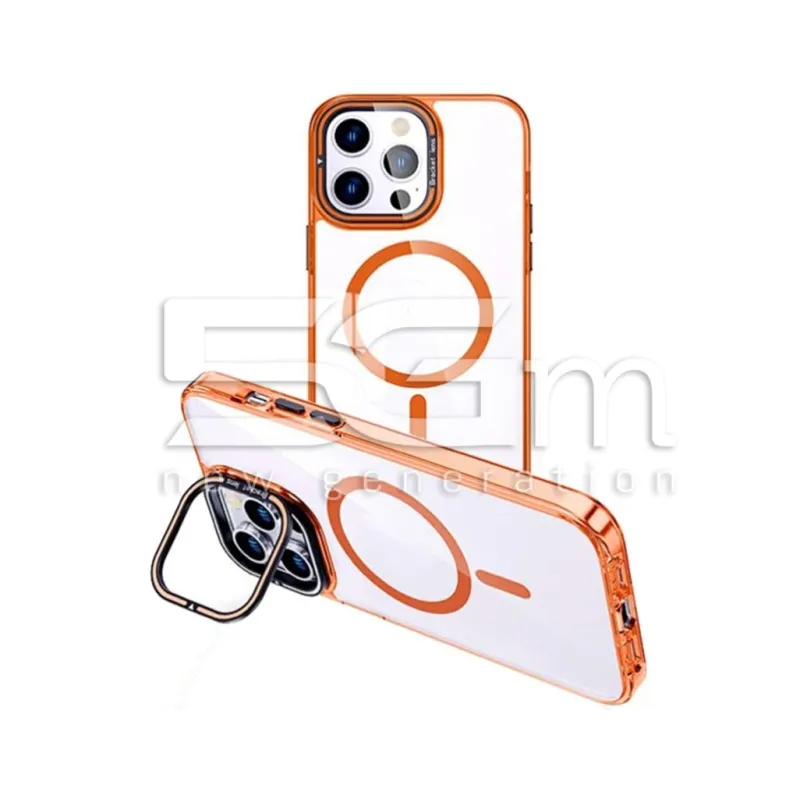Custodia Transparent-Orange MagSafe iPhone 13 Pro | Store Online 5G-M