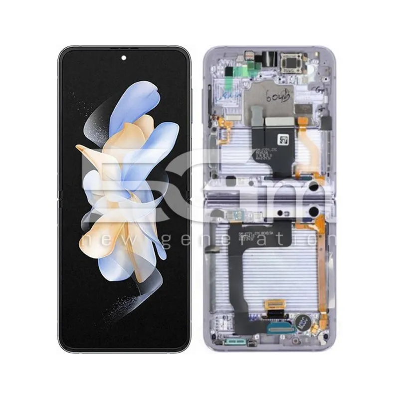 Display Touch + Frame Bora Purple Samsung SM-F721B Flip4 Ori | Store Online 5G-M