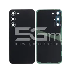 Cache Arrière Noir + Vitre Caméra Samsung S23+ SM-S916 Sans Logo | 5G-M