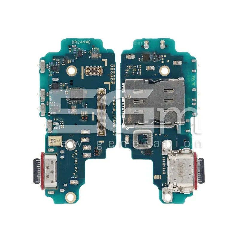 Connecteur de Charge + Nappe Samsung S23 Ultra (DÉMONTÉ) | 5G-M.com