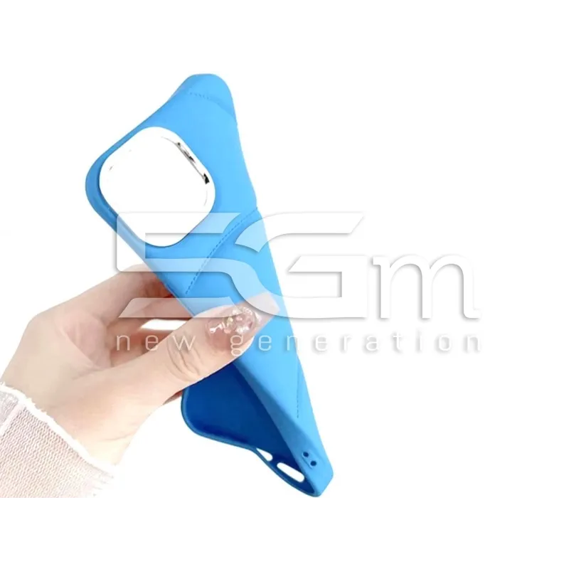 Custodia Morbida in TPU Blu iPhone 15
