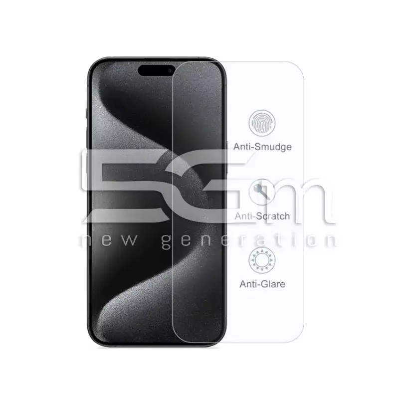 Kit 10 PCS Tempered Glass 9H iPhone 15 Plus - 15 Pro Max
