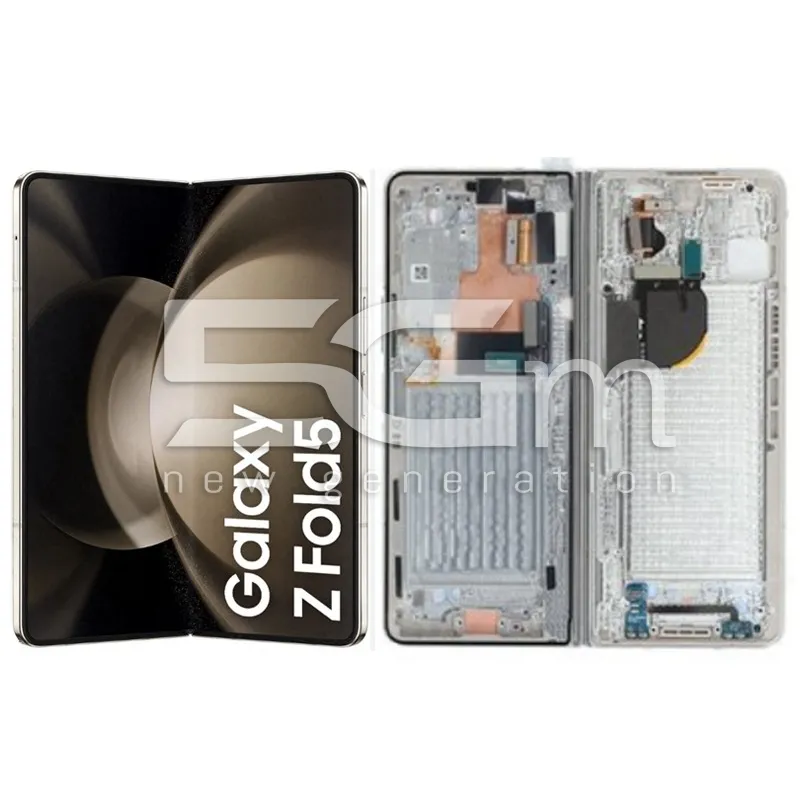 Display Touch + Frame Cream Samsung SM-F946 Fold 5 Ori | Store Online 5G-M