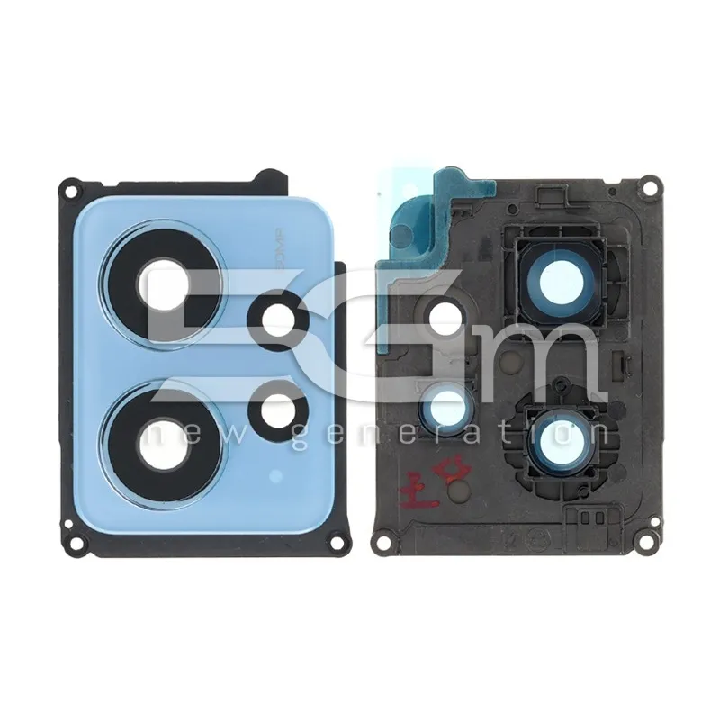 Verre Caméra Arrière + Cadre Ice Blue Xiaomi Redmi Note 12 4G | 5G-M